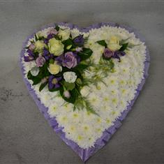H002 Violet Large Heart Tribute