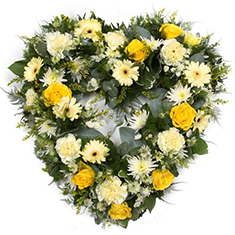 Florist Choice Sadly Missed Heart Tribute