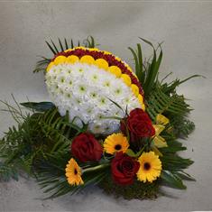 Huddersfield Giants Rugby Ball Flower Tribute