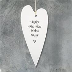 Happy Ever After Ceramic Hanging Heart