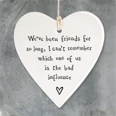 We&#39;ve Been Friends Ceramic Heart