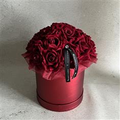 Forever Love Faux Rose Hatbox
