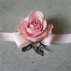 Ribbon Single Rose Wrist Corsage