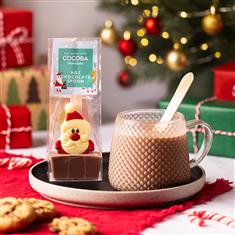 Christmas Santa Milk Chocolate Hot Chocolate Spoon
