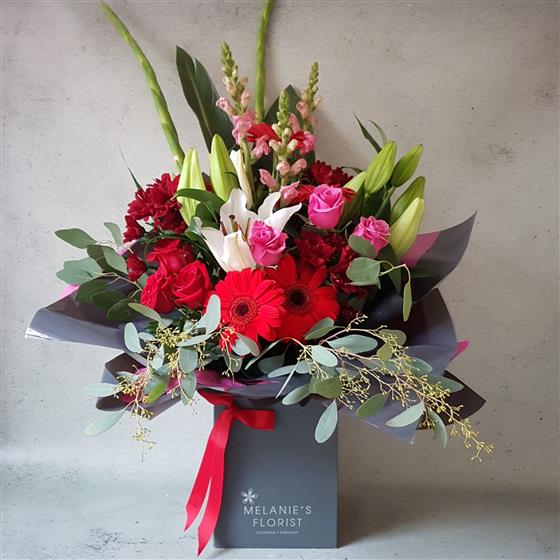 Perfect posy gift set with chocolates
