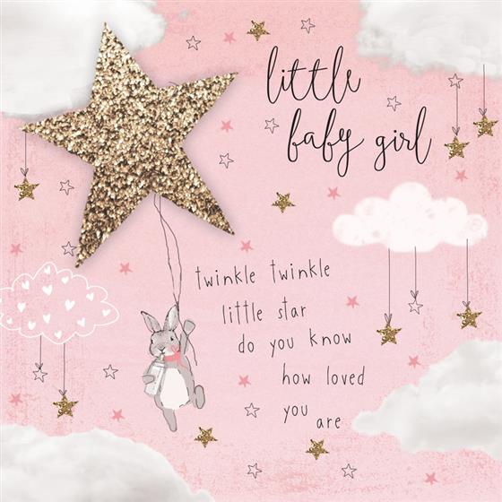 c53 baby girl greetings card baby girl greeting